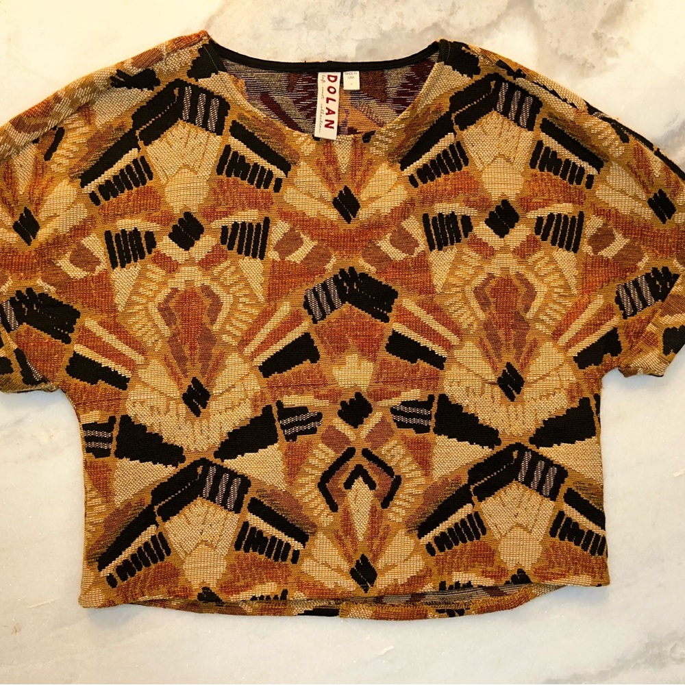 Anthropologie Dolan Seraphina Tapestry Knit Blouse